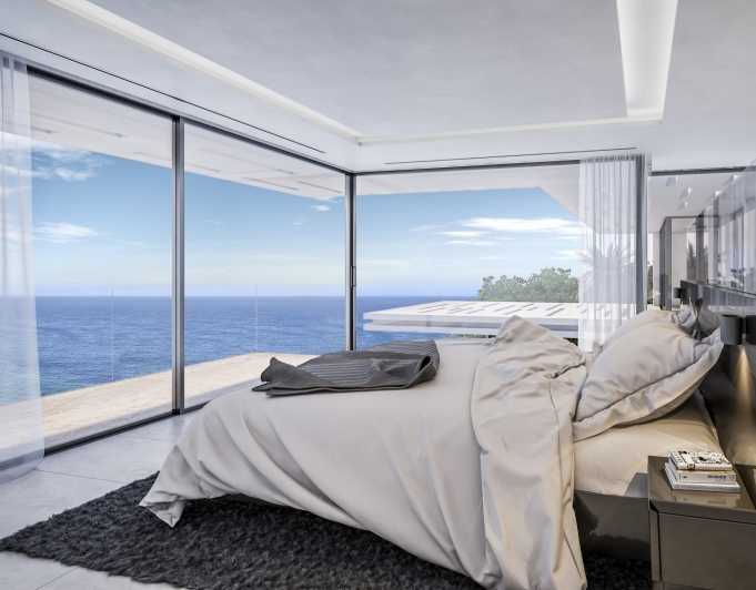 Villa moderna con vistas al mar en Javea