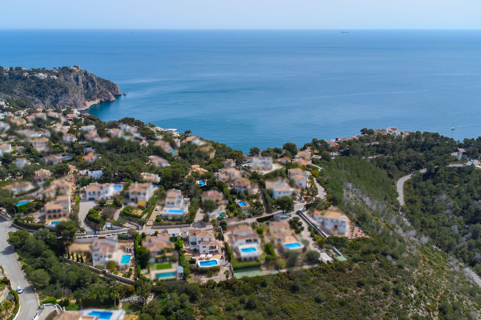 Villa orientada al suroeste con vistas al atardecer cerca de Granadella