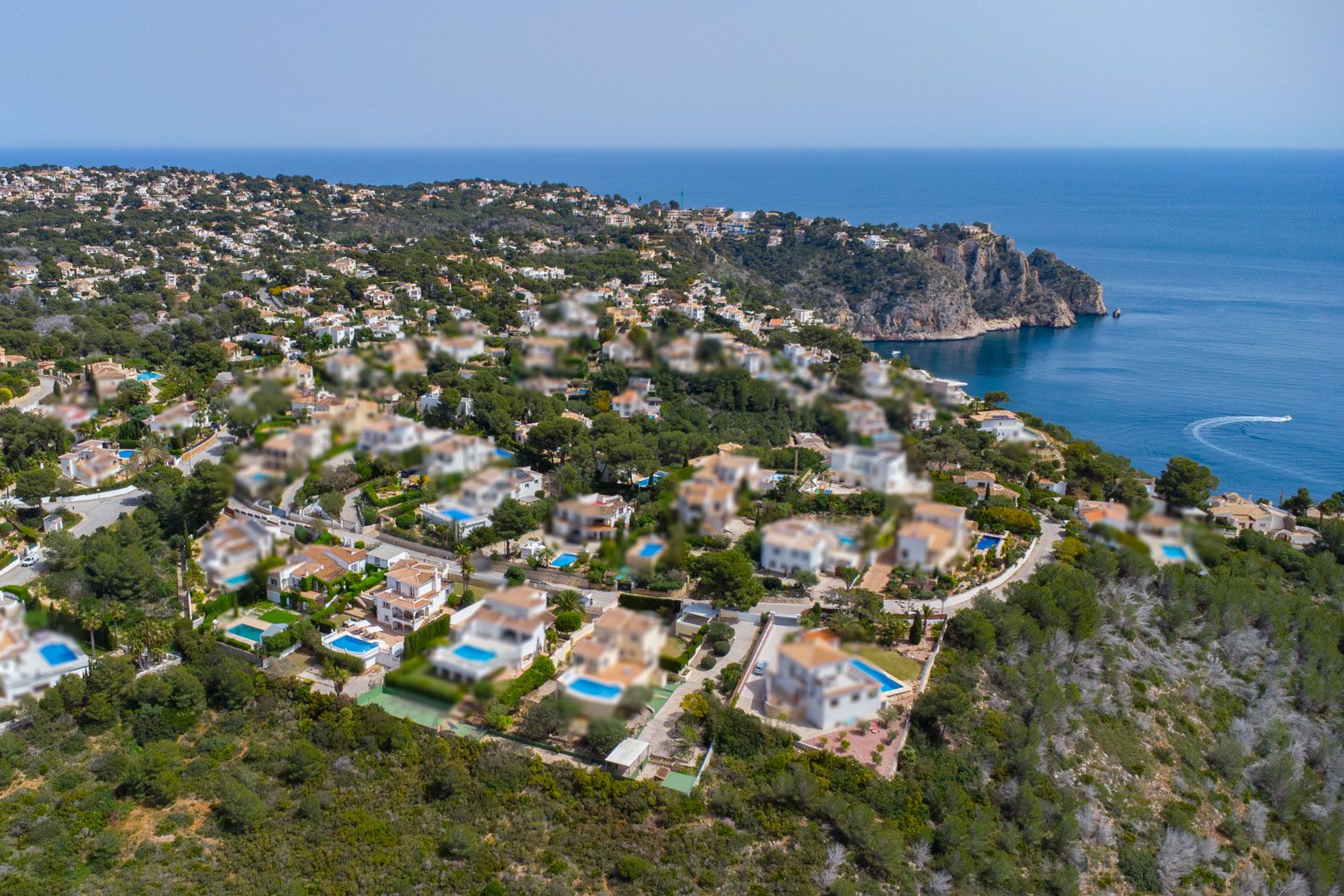 Villa orientada al suroeste con vistas al atardecer cerca de Granadella