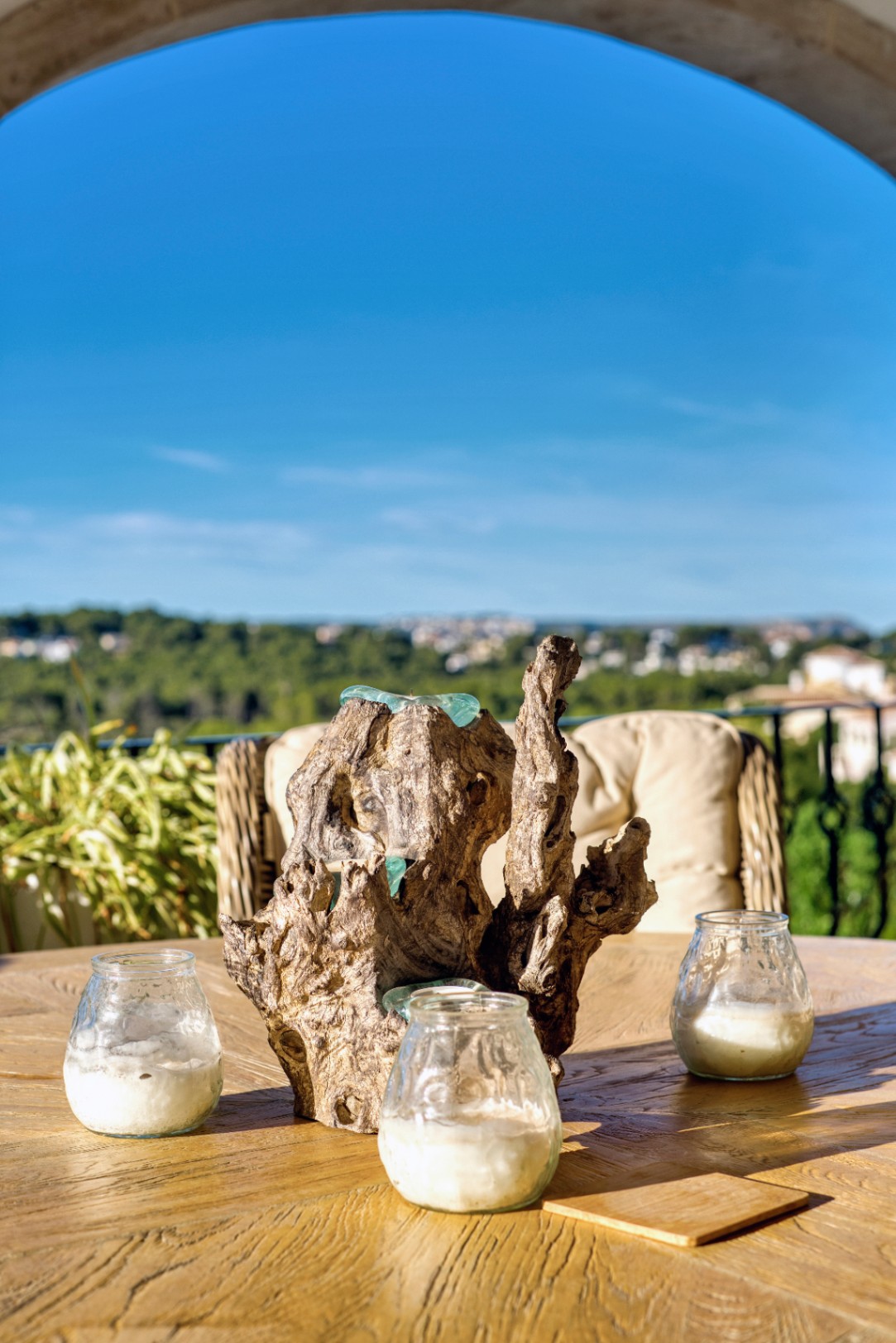 Villa orientada al suroeste con vistas al atardecer cerca de Granadella