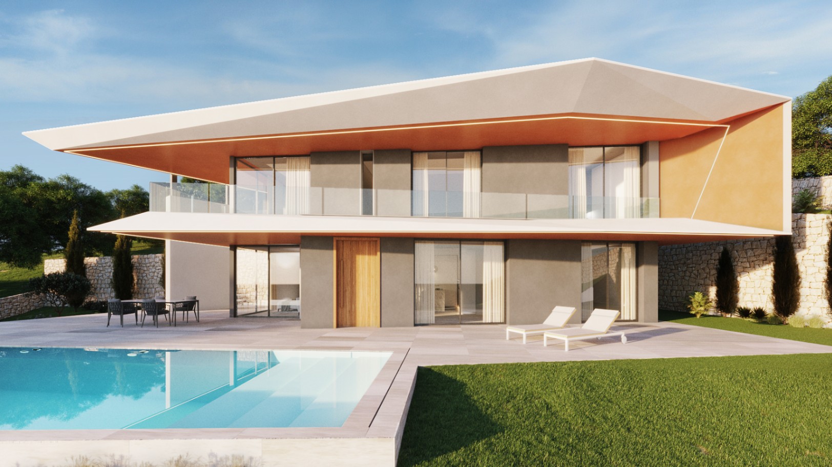 Opulenta villa de 4 dormitorios con vistas panorámicas y piscina infinita