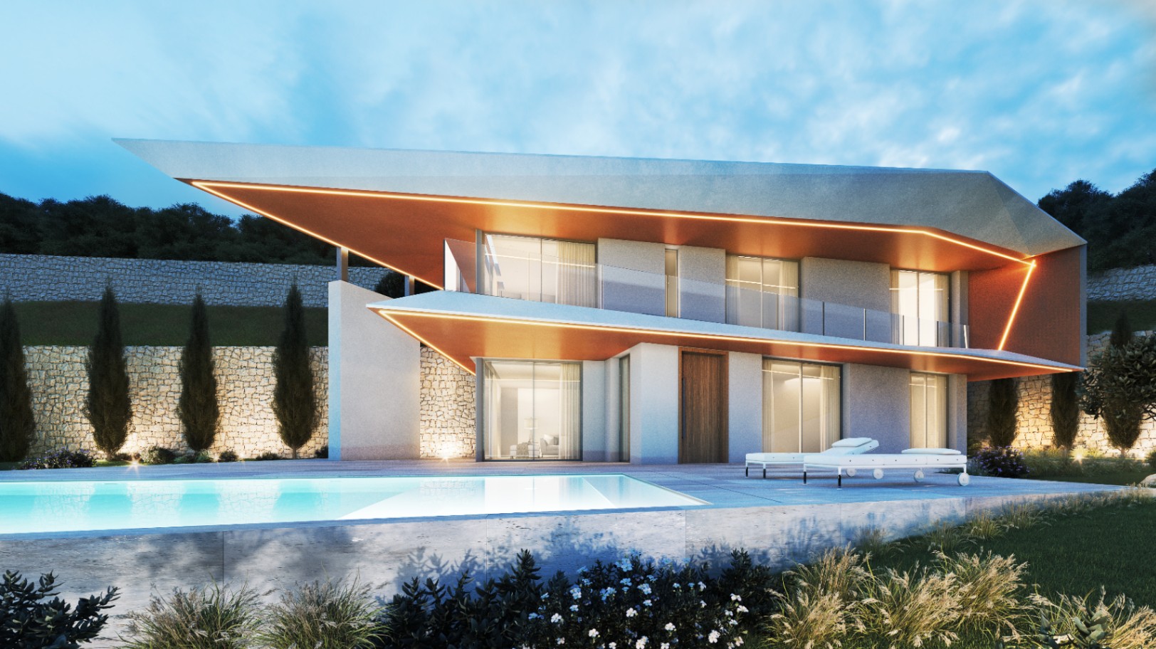 Opulenta villa de 4 dormitorios con vistas panorámicas y piscina infinita