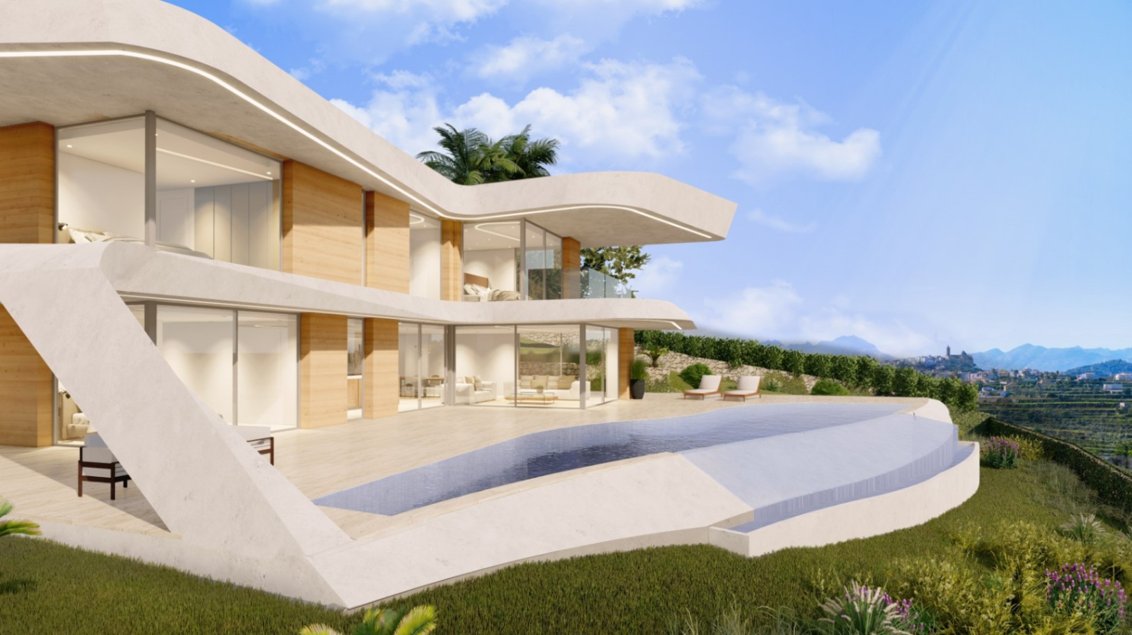 Elegancia contemporánea con vistas panorámicas: explora esta joya arquitectónica única