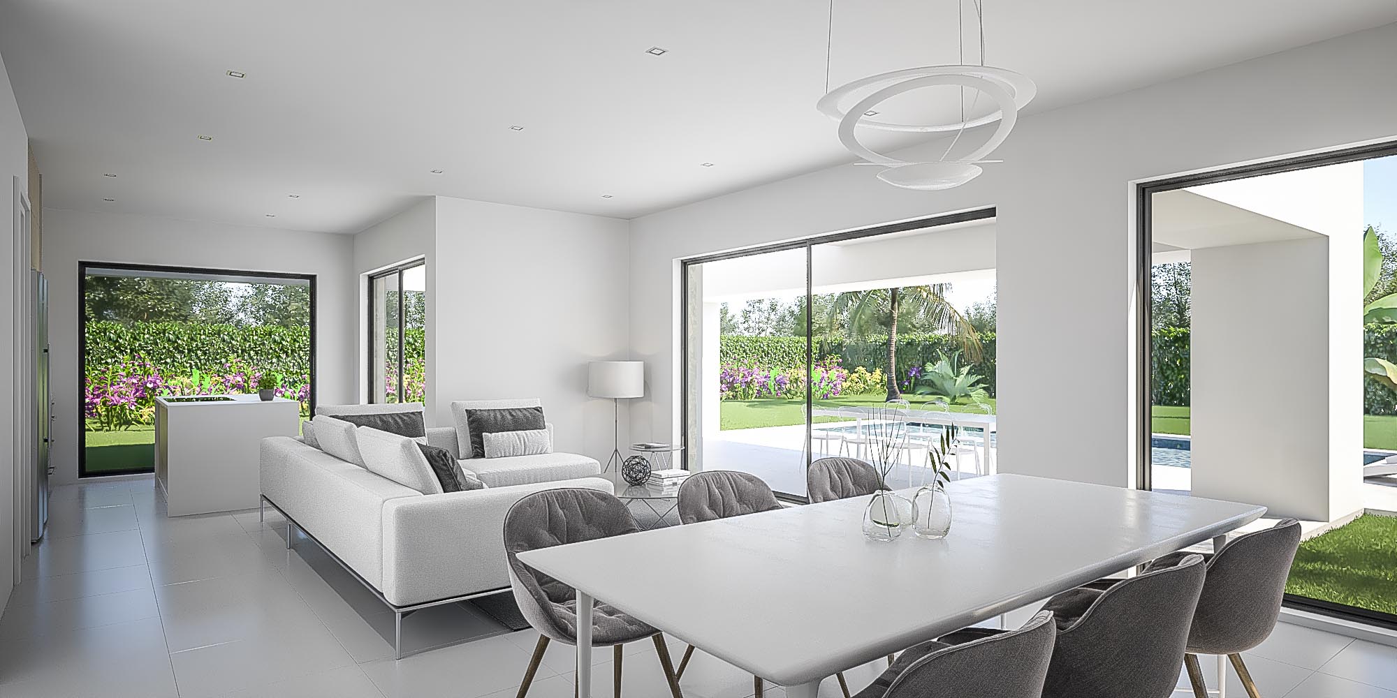 Villa de lujo de diseño moderno de 3 dormitorios