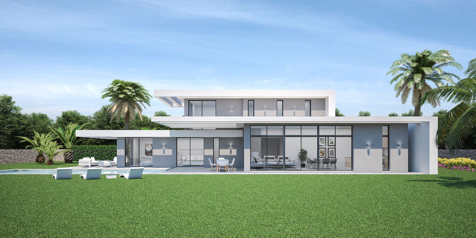 Tranquila villa de dos pisos: 3 dormitorios, 2 baños, 8 minutos del mar en zona residencial premium
