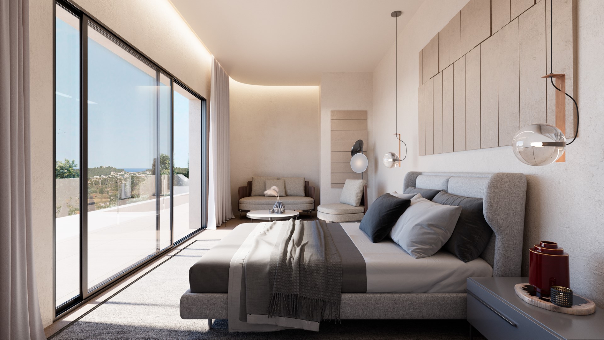 Impresionante villa moderna contemporánea de 4 dormitorios y 4 baños