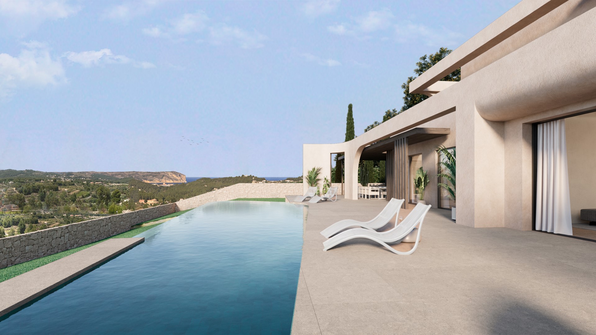 Impresionante villa moderna contemporánea de 4 dormitorios y 4 baños
