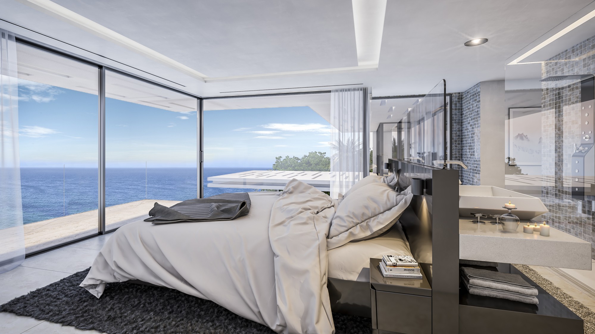 Villa moderna con vistas al mar en Javea