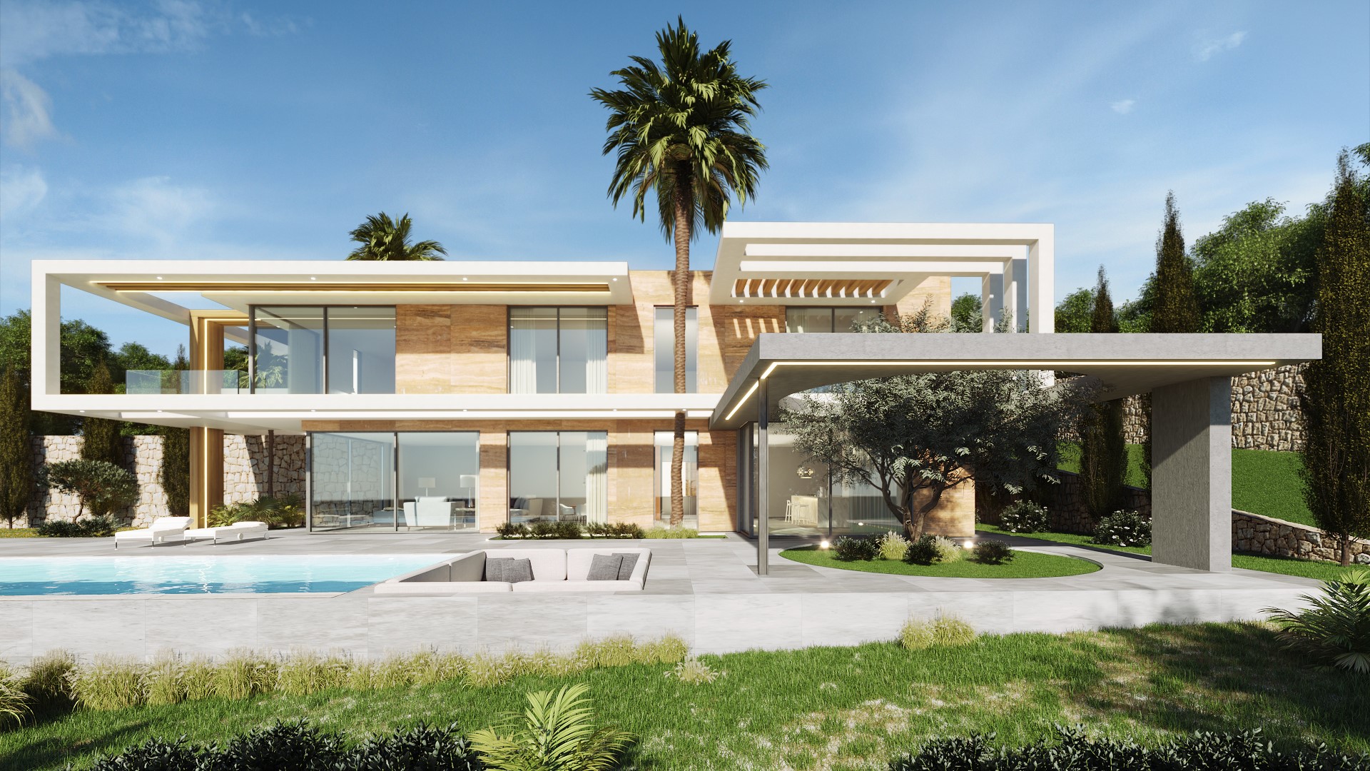 Villa contemporánea de 3 dormitorios